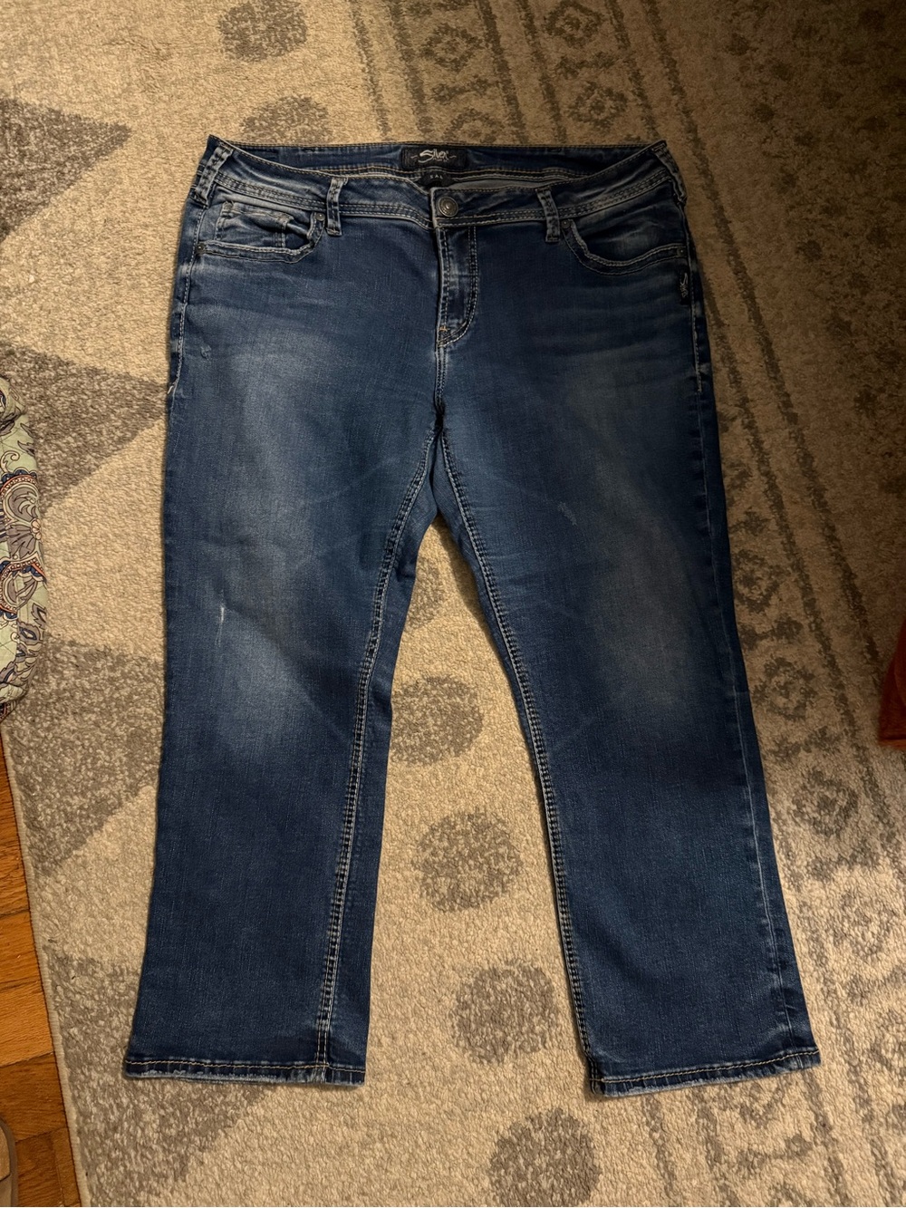 Silver Jeans Straight Leg Dark Blue Women's Jeans